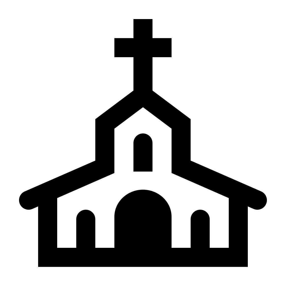 simple small style 교회에 icon