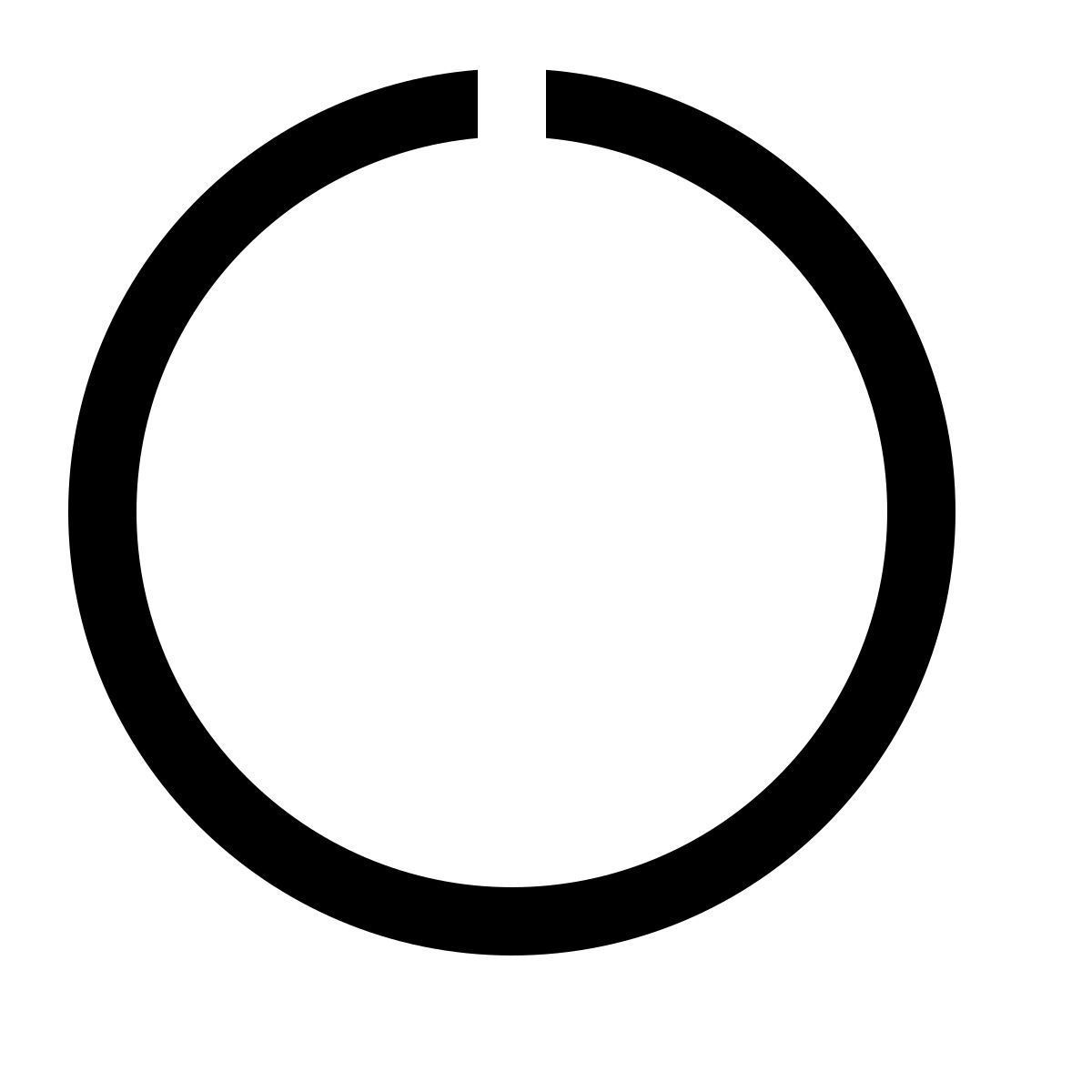 simple small style cerchio aperto icon