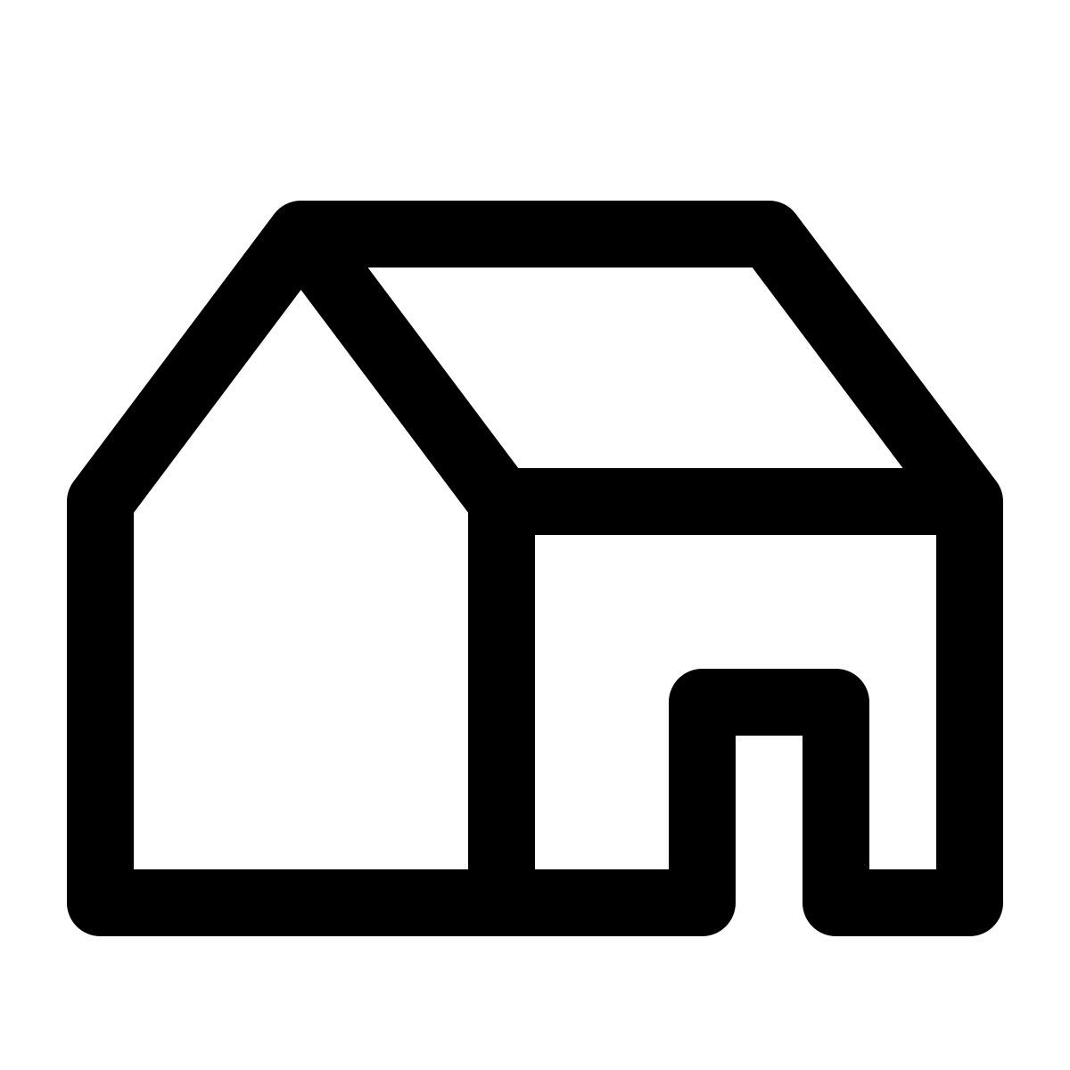 simple small style tenda classica icon