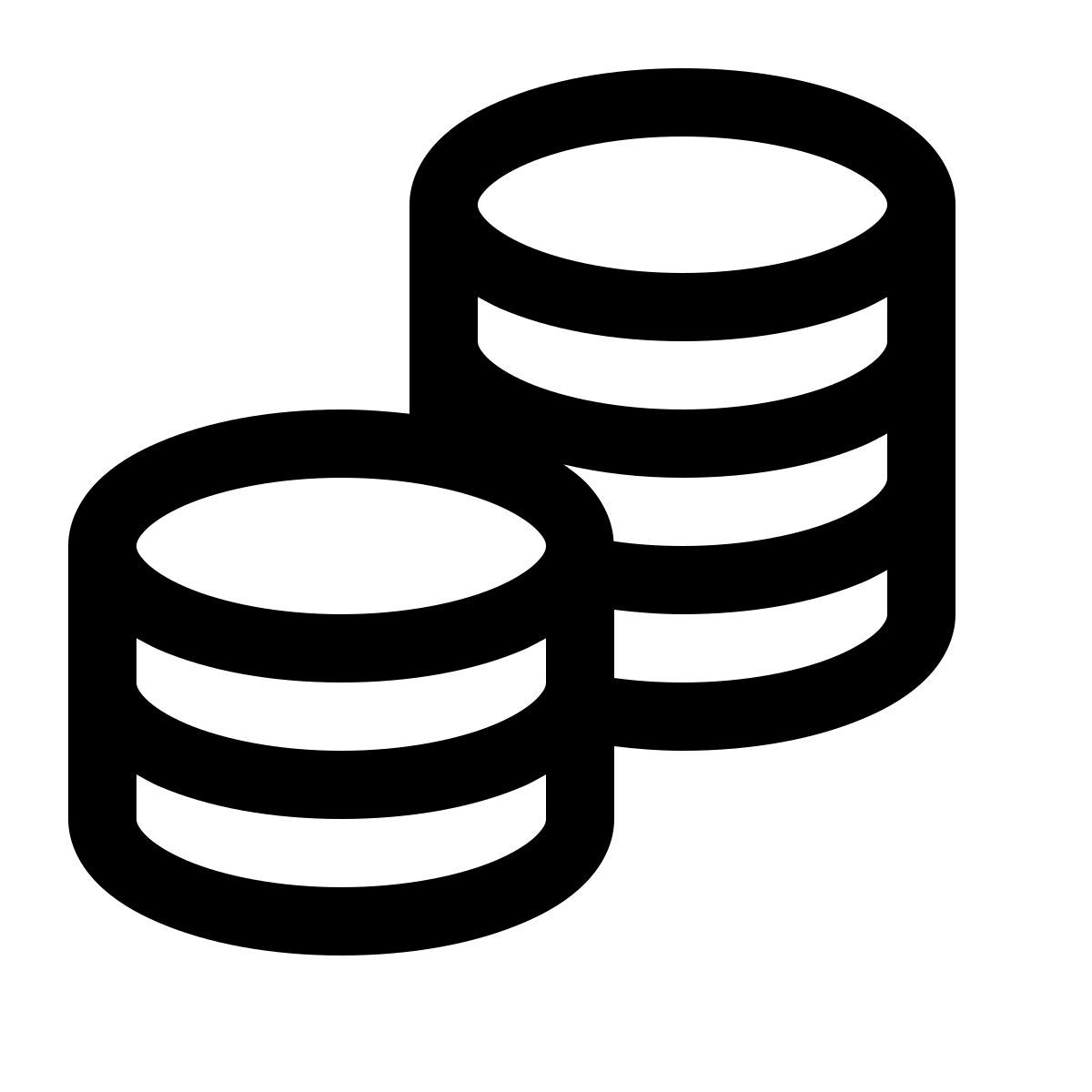 simple small style coins icon