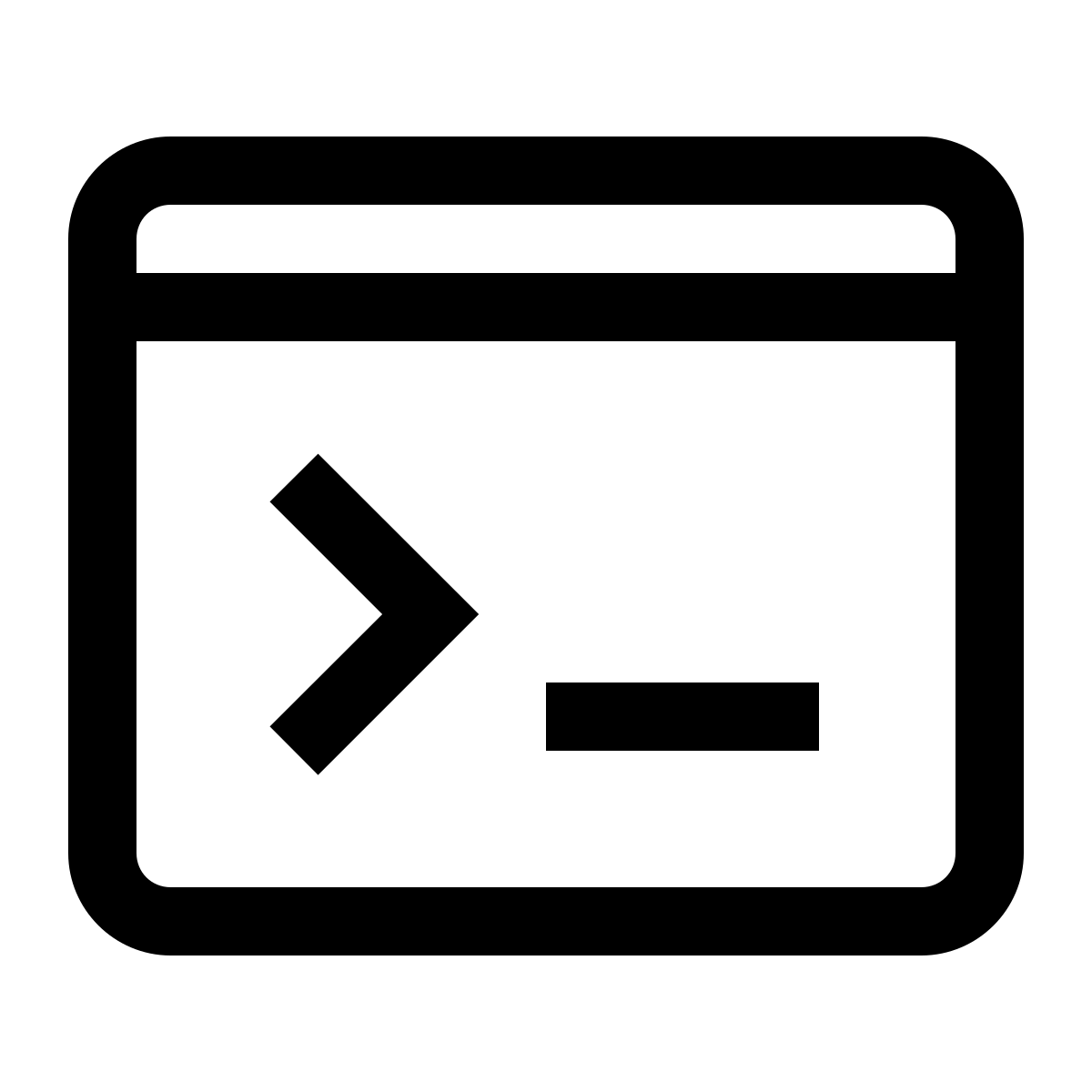 simple small style console icon