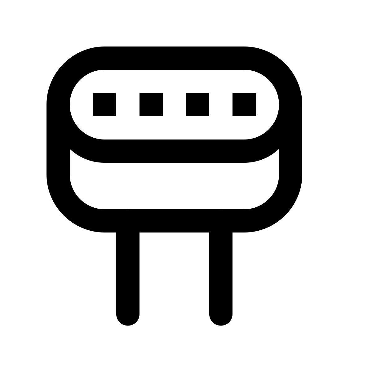 simple small style oscilador de cristal icon