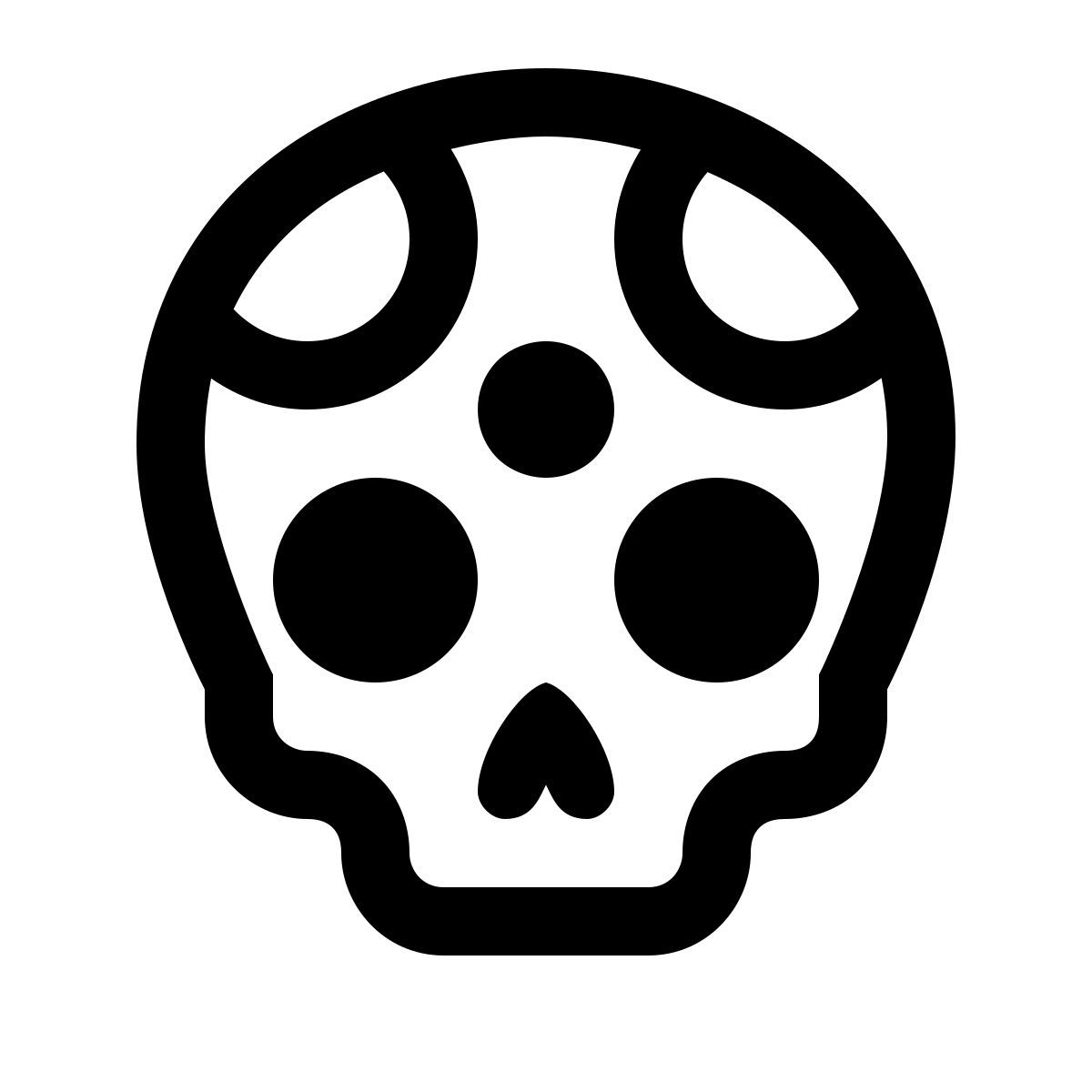 simple small style dia dos mortos icon