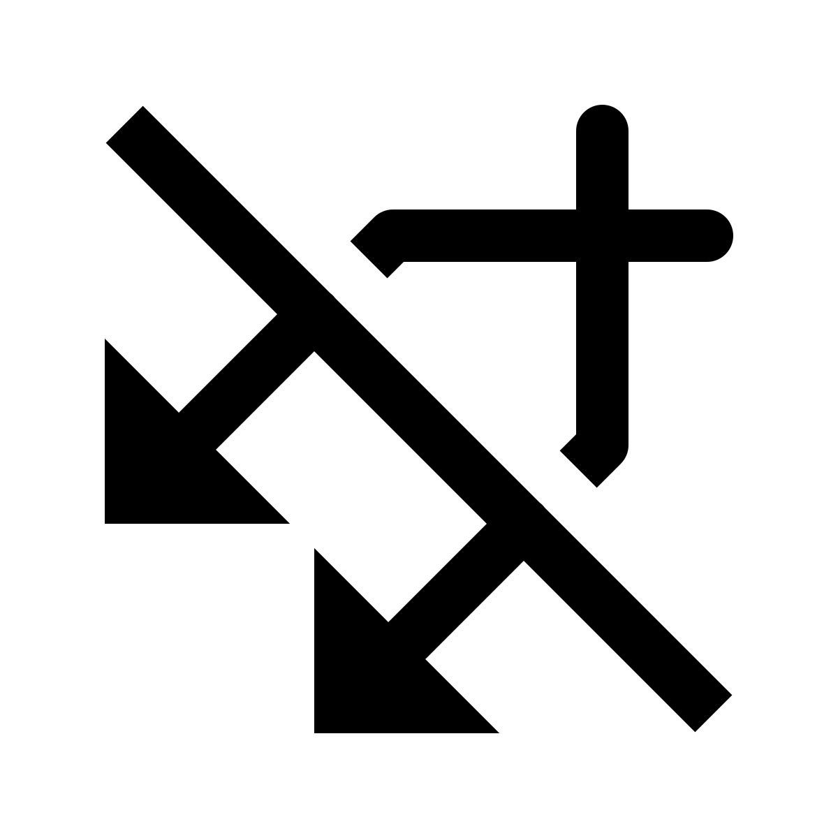 simple small style do not mix icon