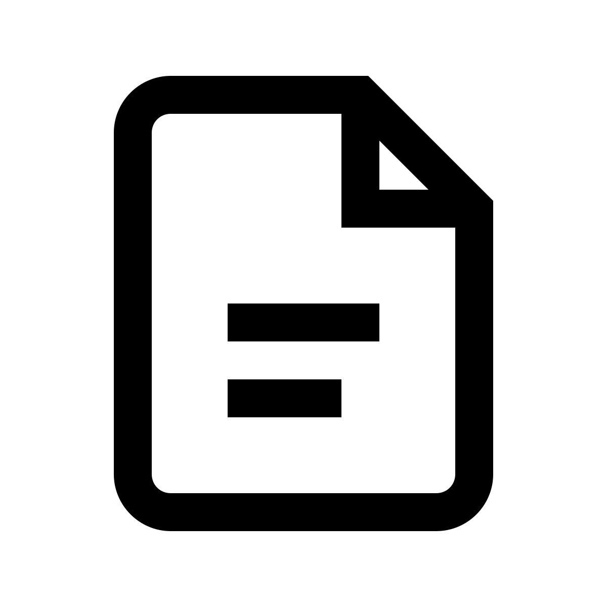 simple small style document icon