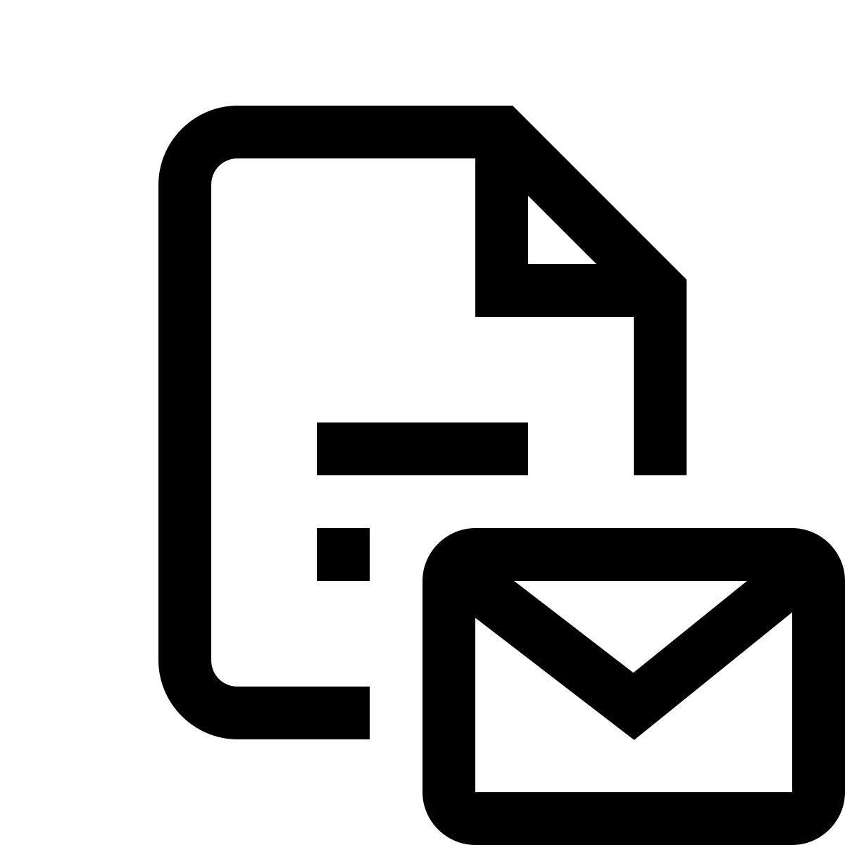 simple small style 电子邮件文档 icon