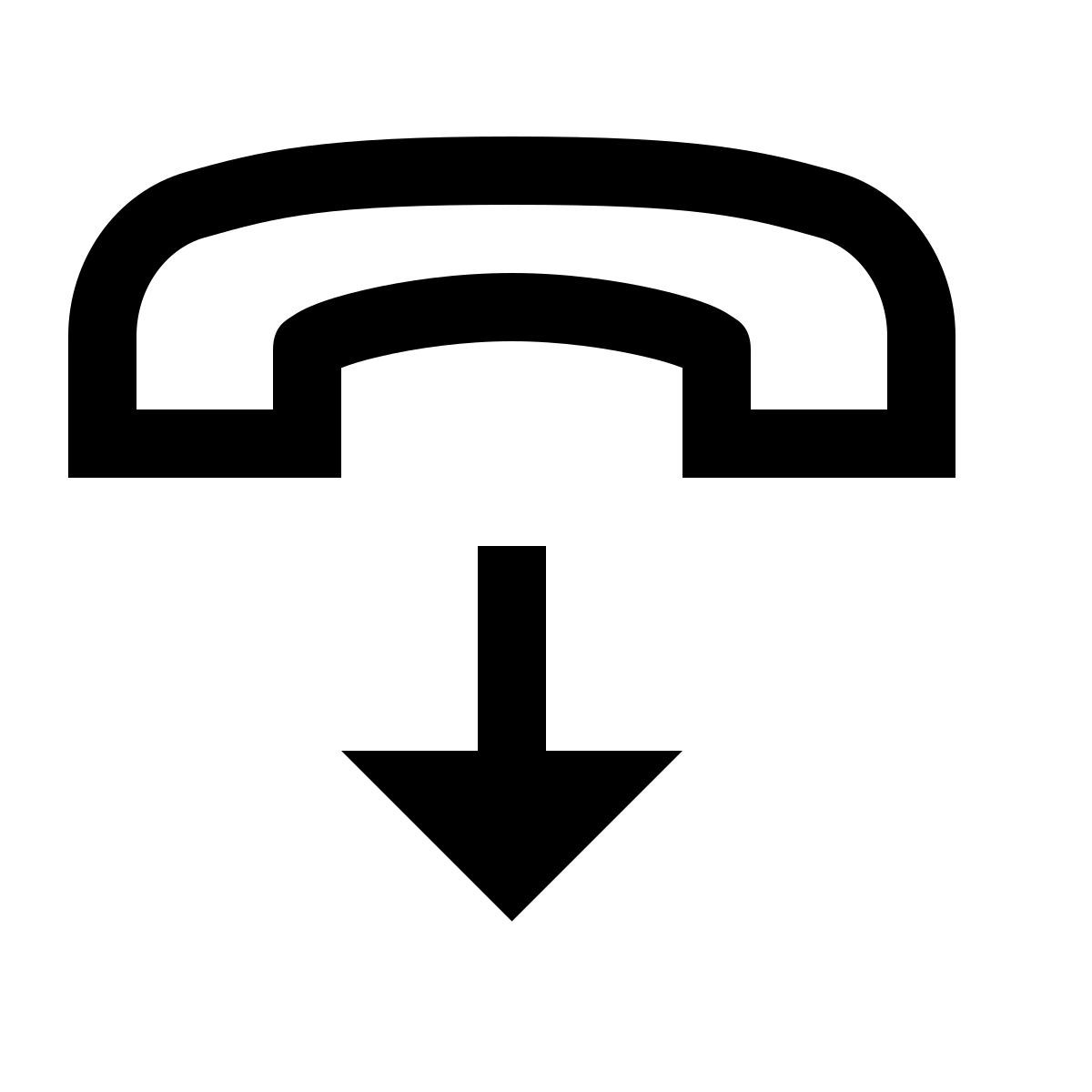 simple small style end call icon