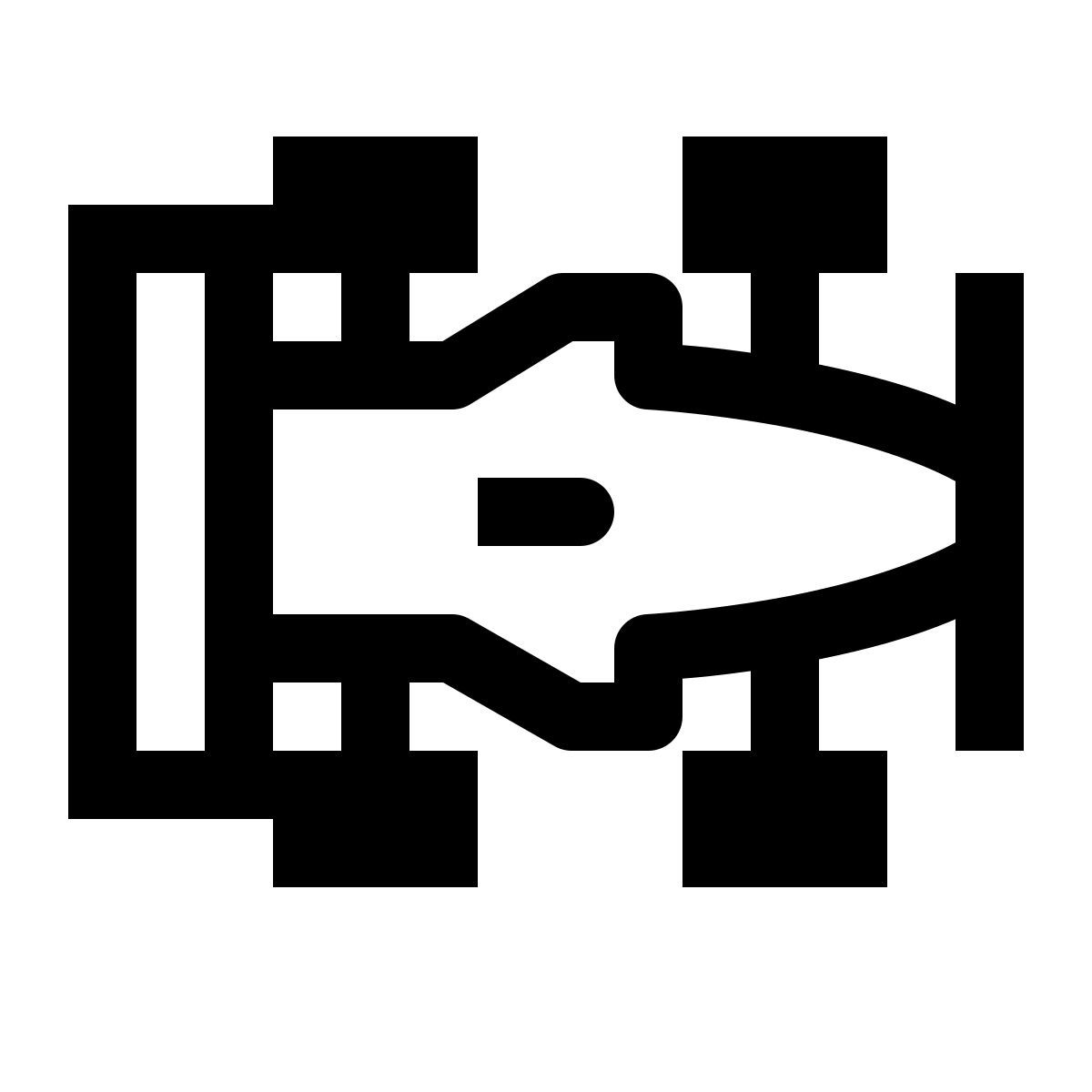 simple small style voiture de course f1 vue de dessus icon