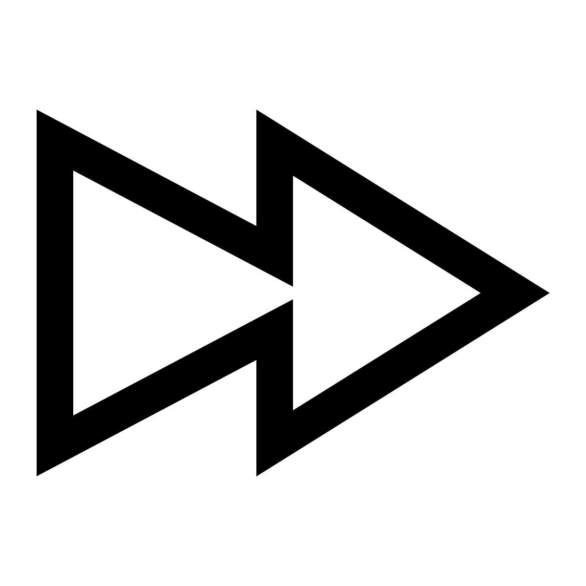 simple small style 빨리 감기 icon