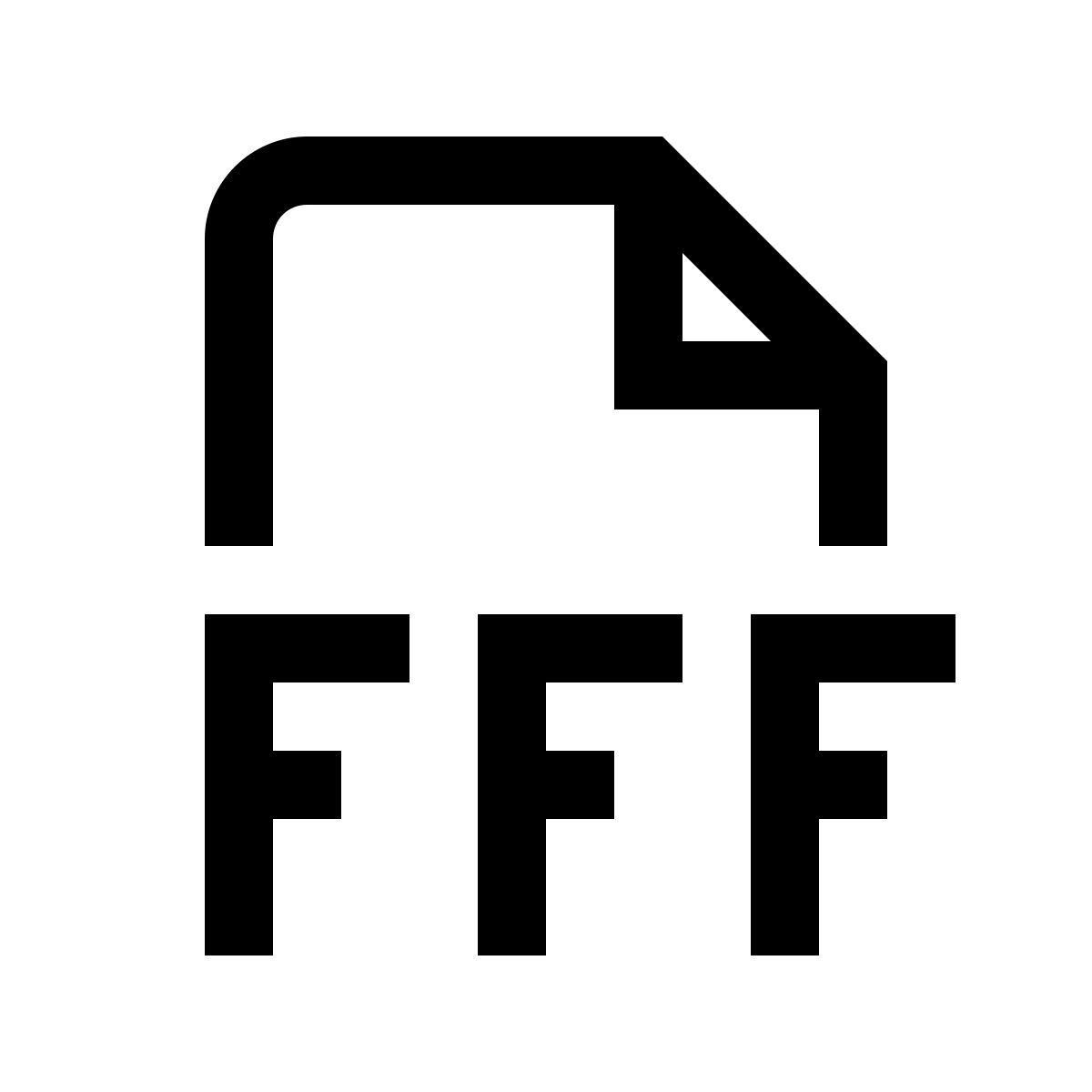 simple small style fff icon
