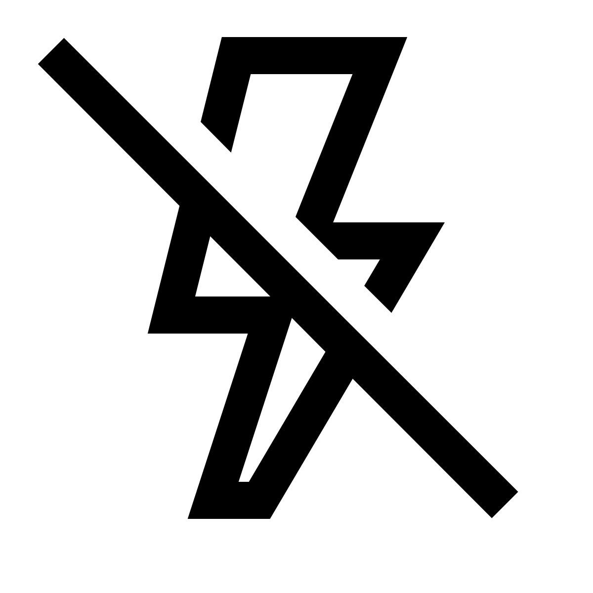 simple small style 발광 금지 icon