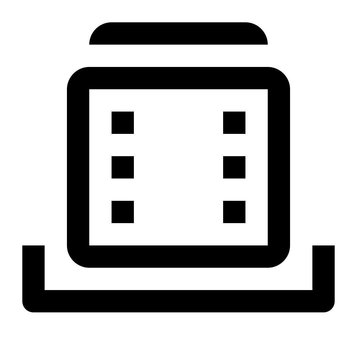 simple small style frecuencia de fotogramas icon