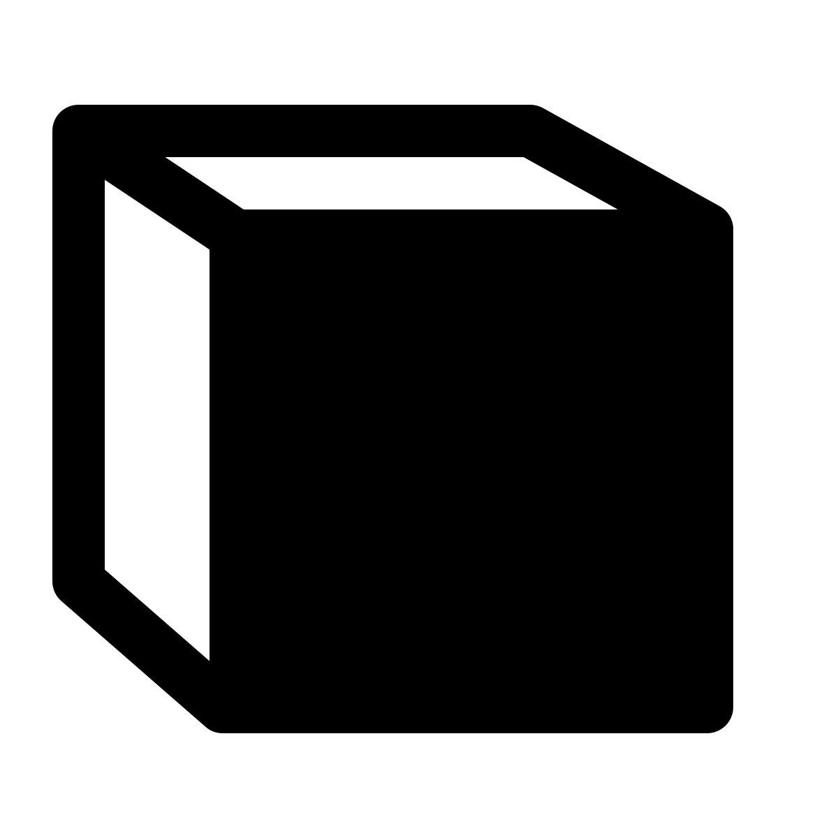 simple small style vista frontale icon