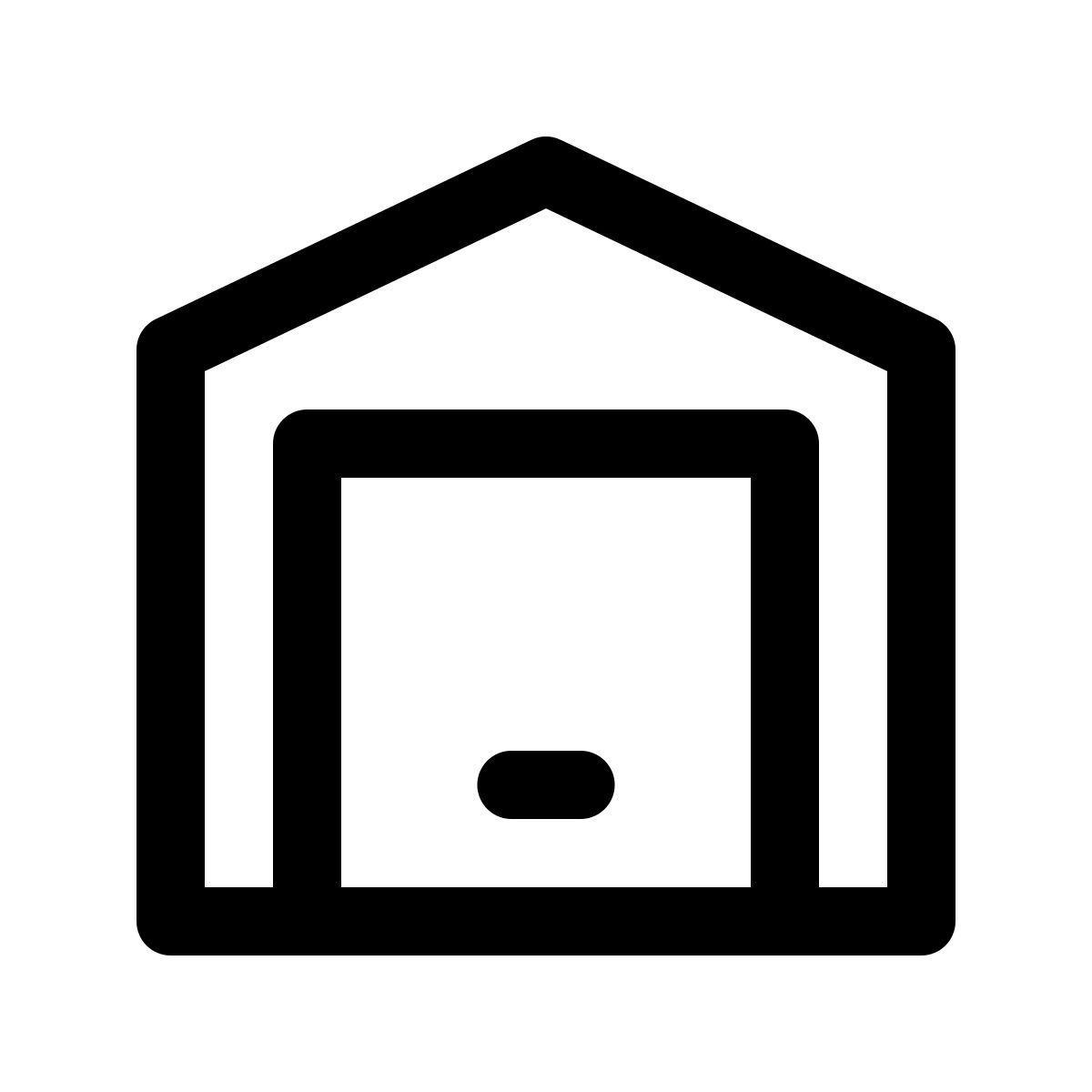 simple small style garaje cerrado icon