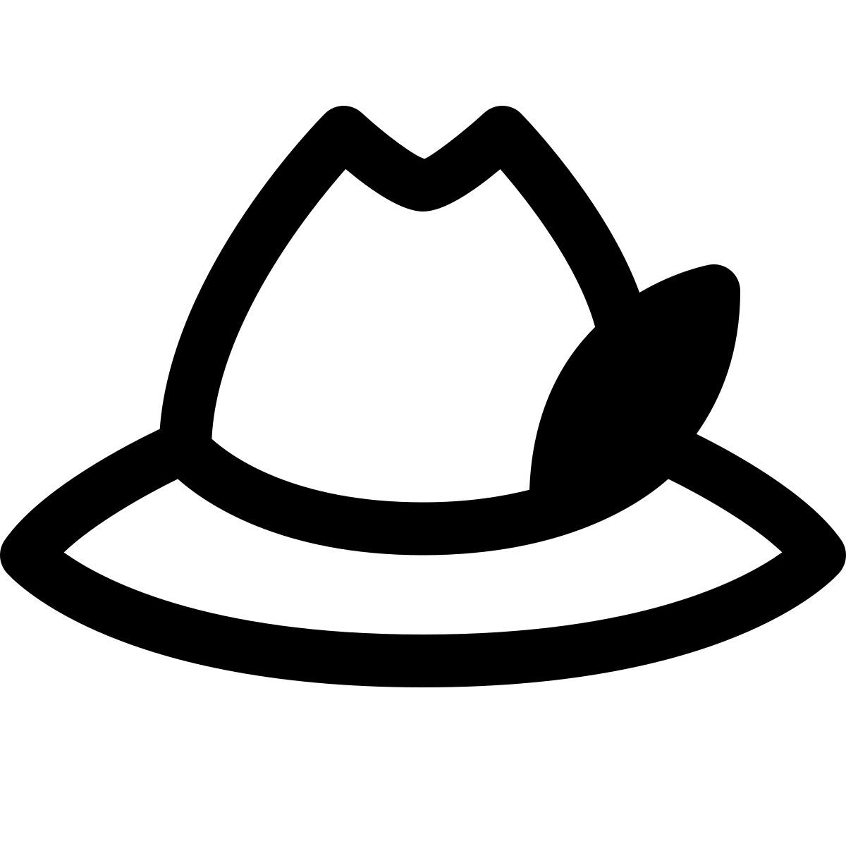 simple small style 德国的帽子 icon