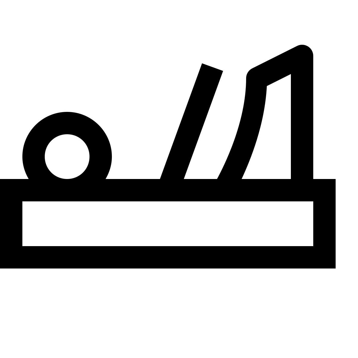simple small style aereo di carta icon