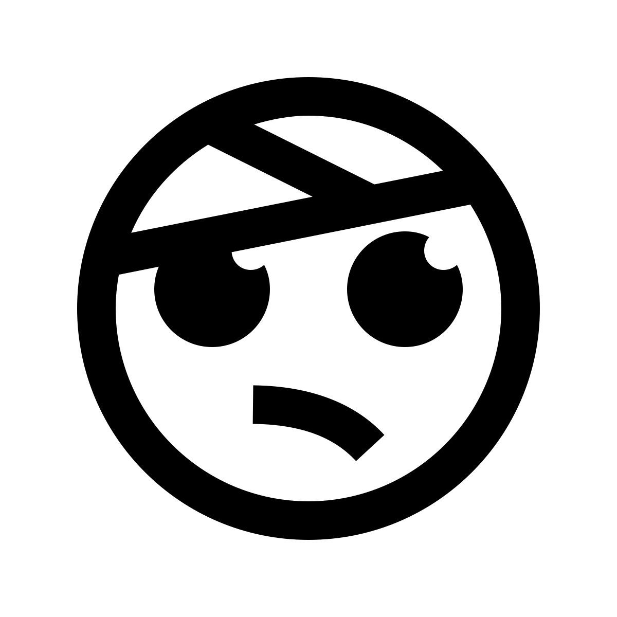 simple small style sick icon