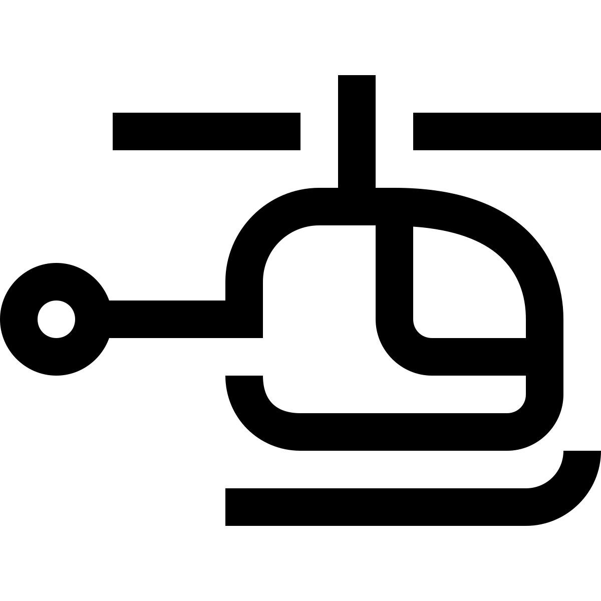 simple small style elicottero icon