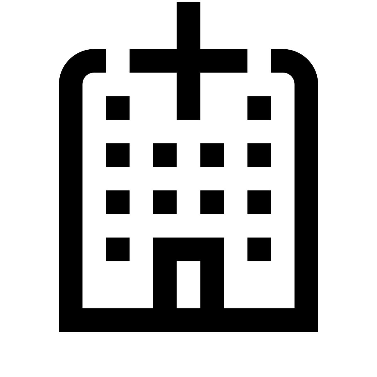 simple small style krankenhaus 3 icon
