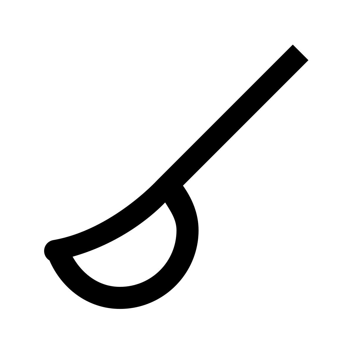 simple small style 冰淇淋勺 icon