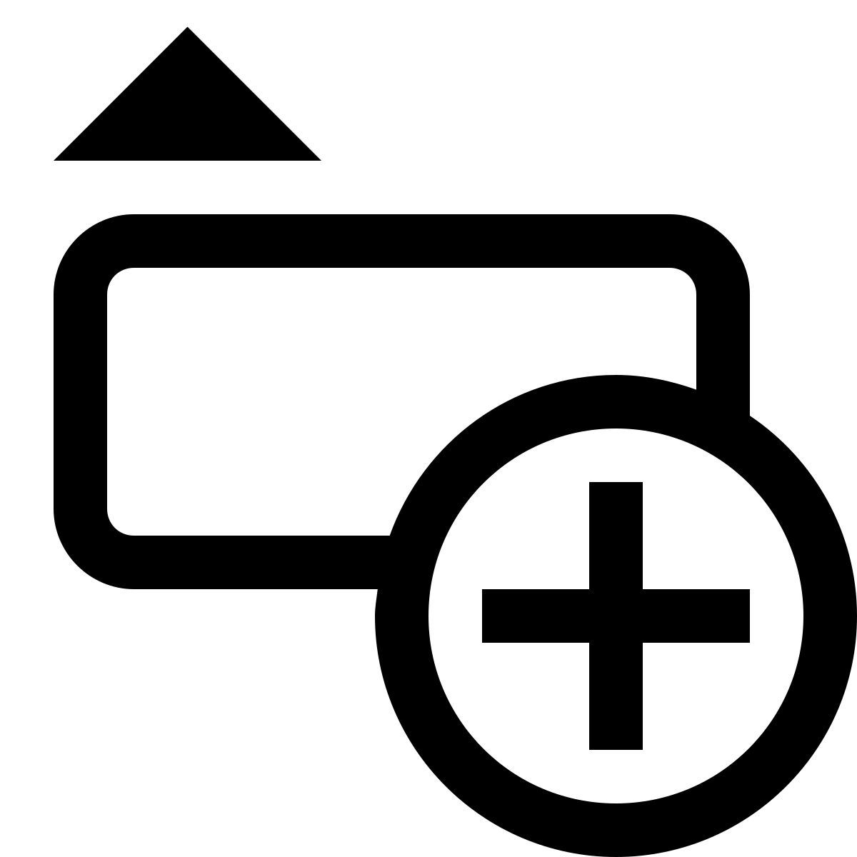 simple small style inserir linha acima icon