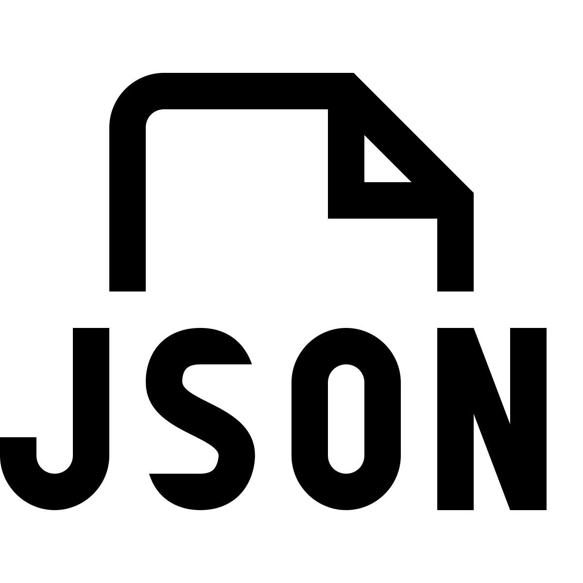 simple small style json icon