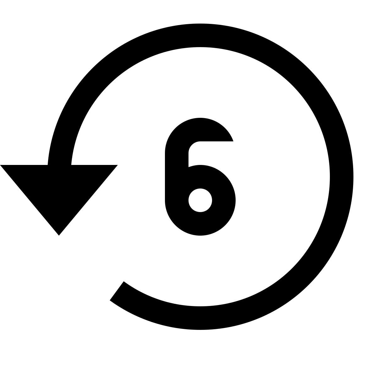 simple small style 最近6小时 icon