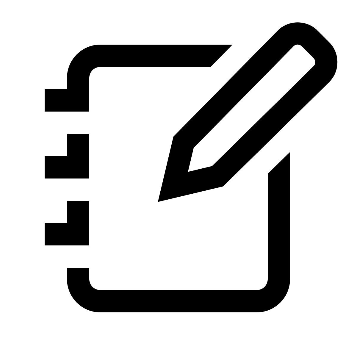 simple small style prendre des notes icon