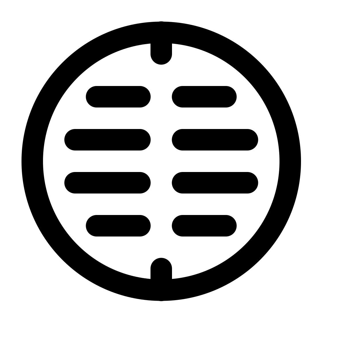 simple small style manhole cover icon