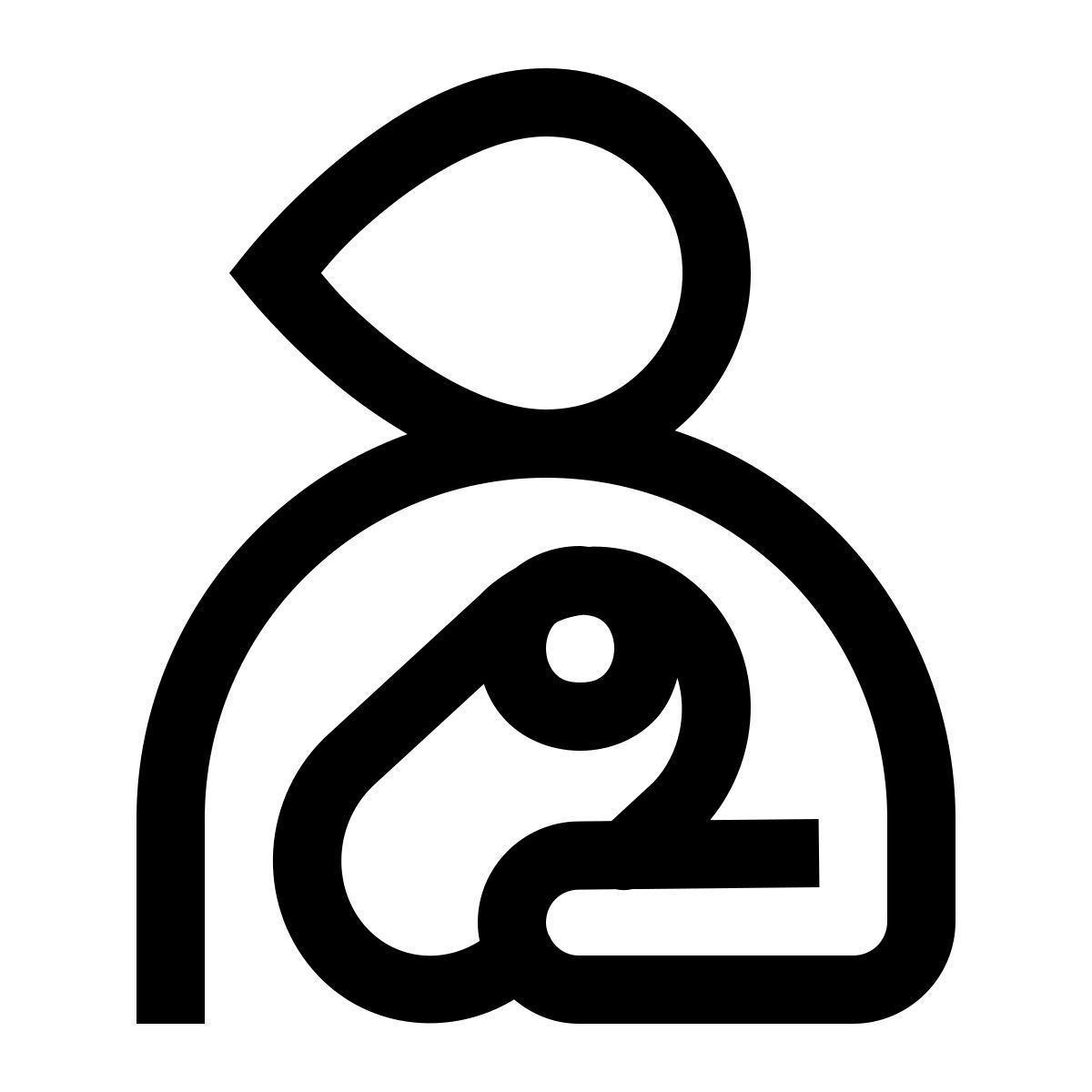 simple small style maternity icon