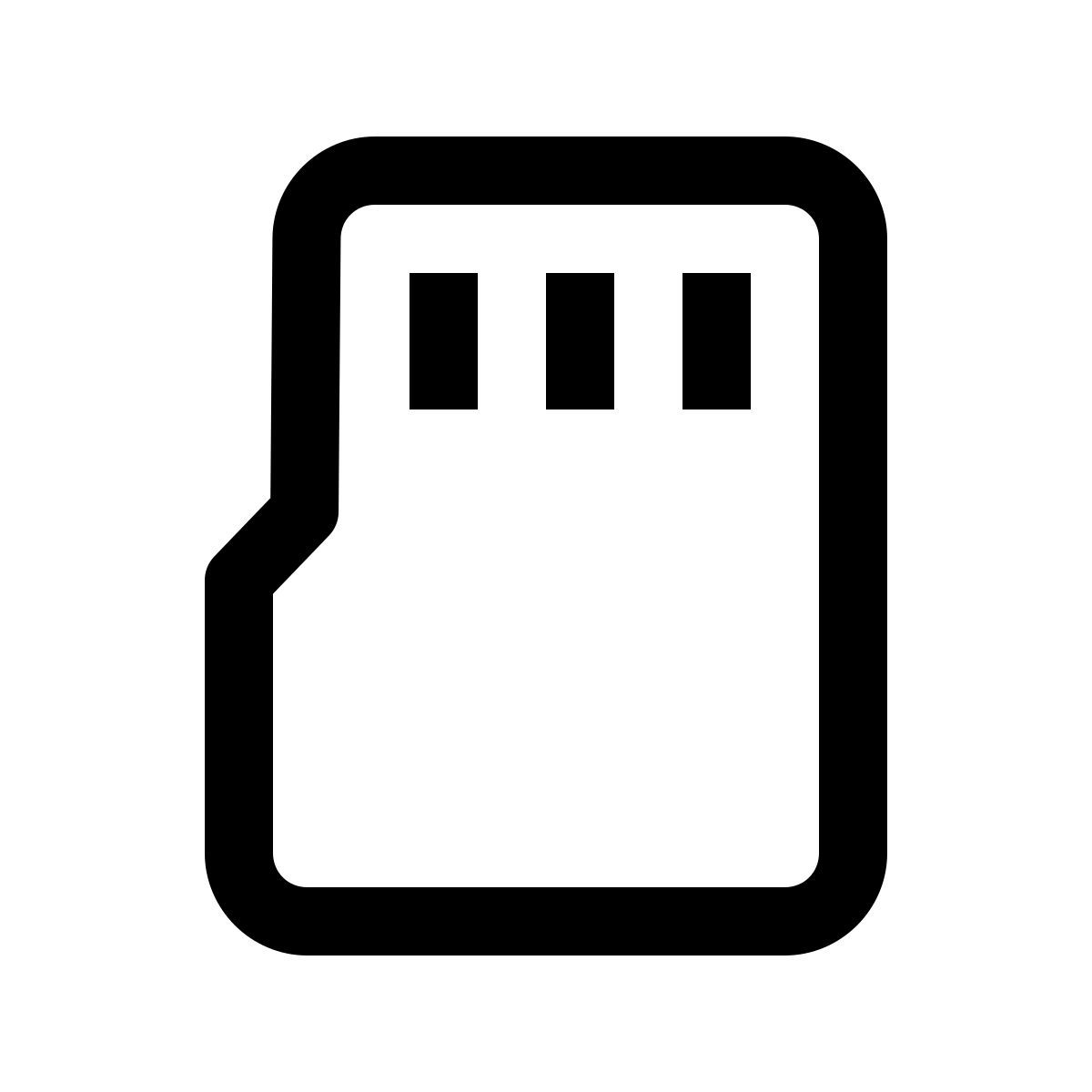 simple small style micro sd icon
