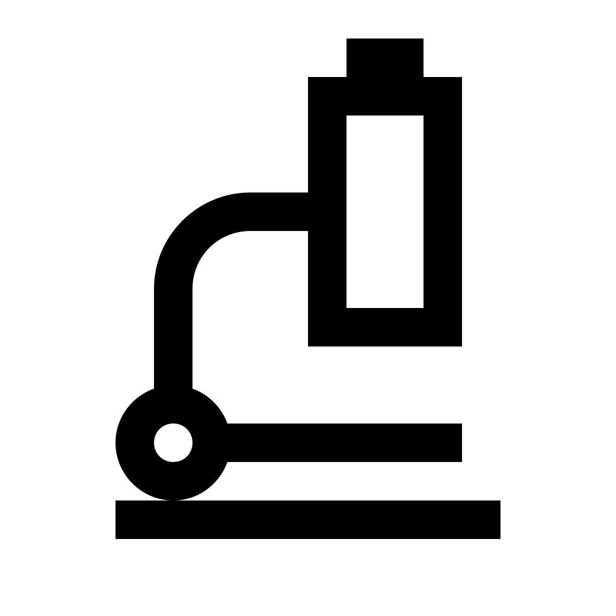 simple small style mikroskop icon