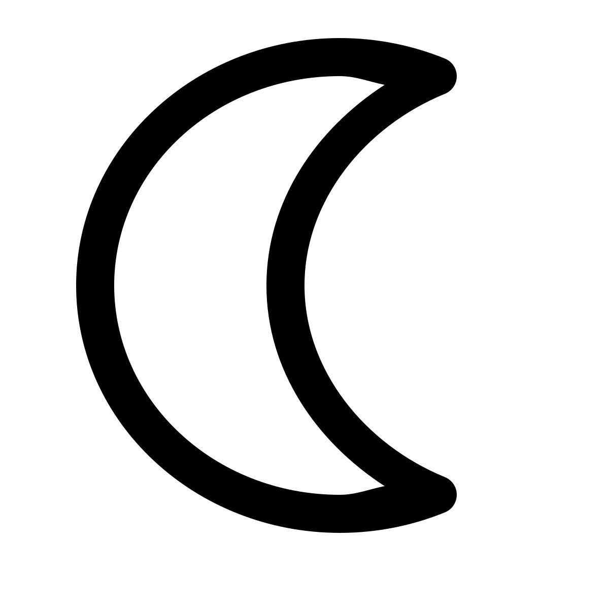 simple small style dark mode icon