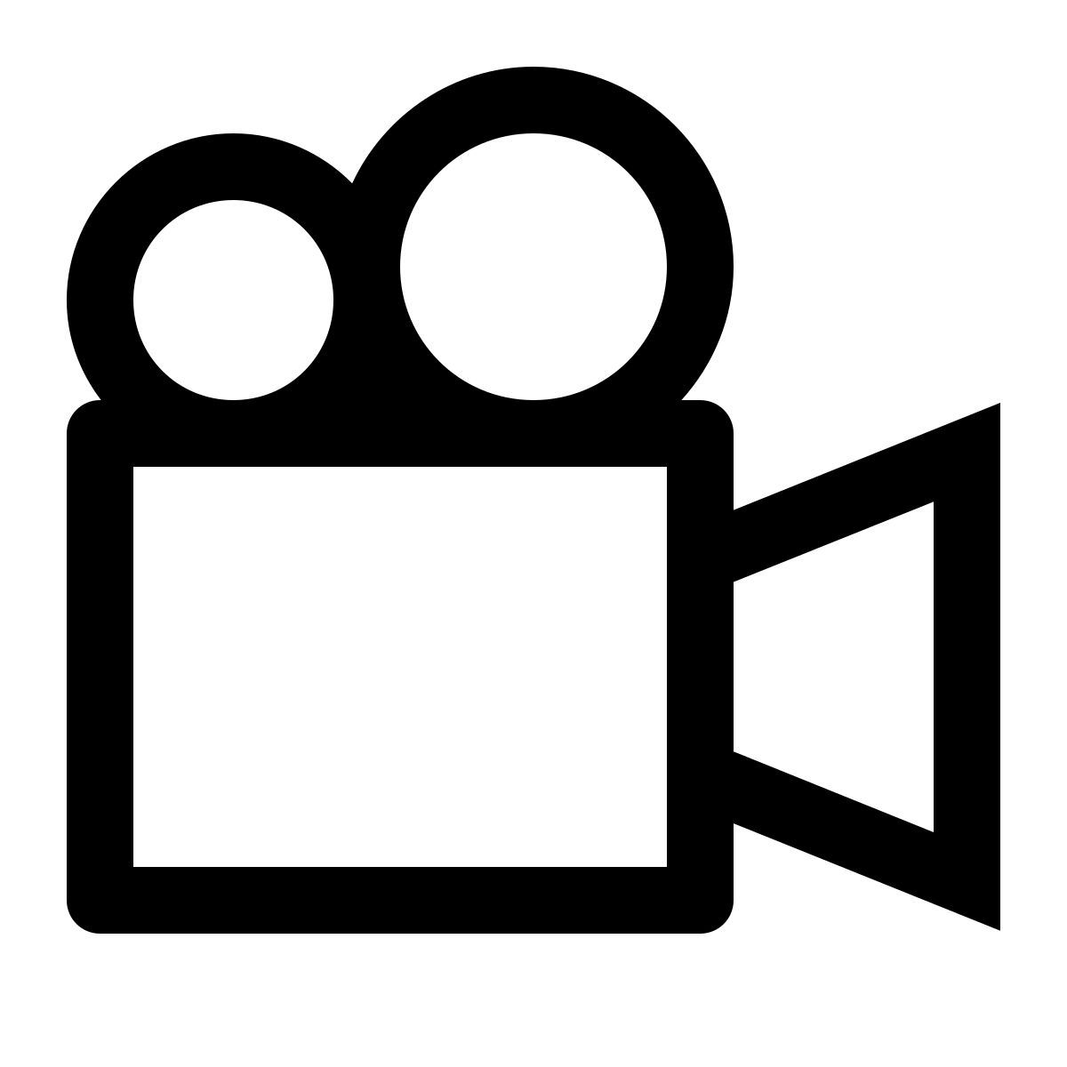 simple small style proiettore di film icon