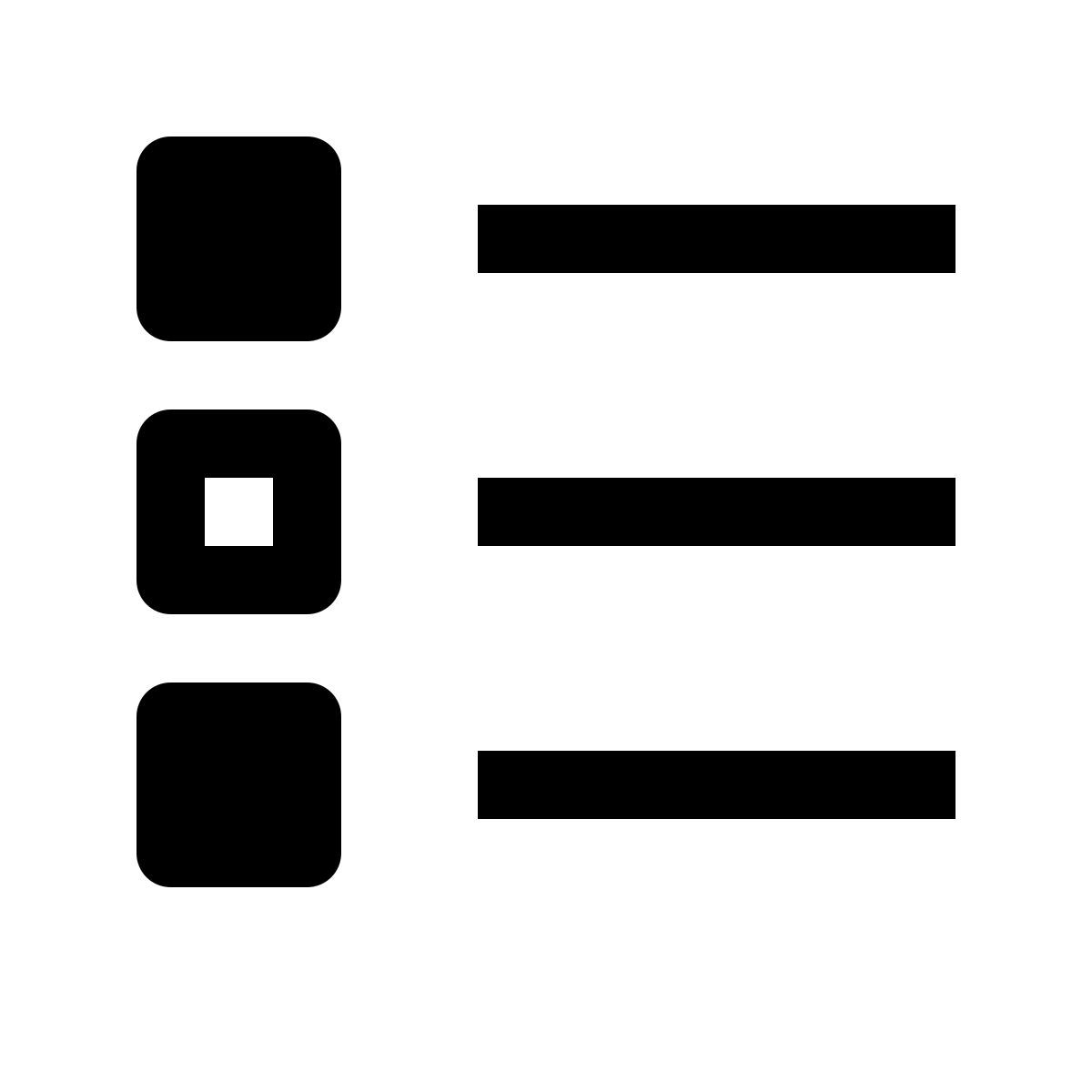 simple small style 다중 선택 icon