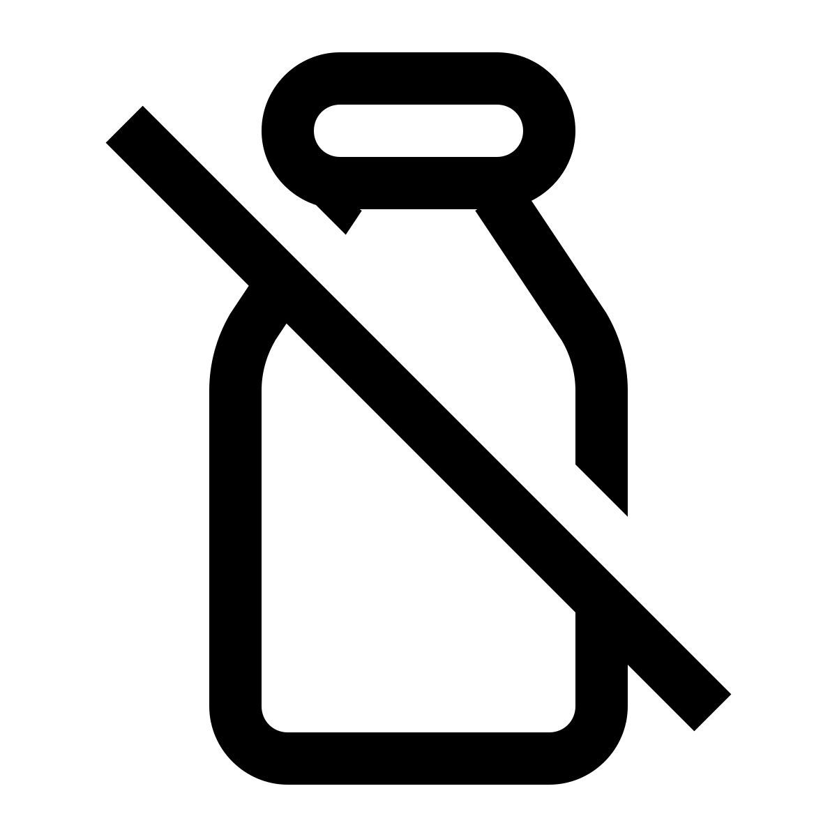 simple small style sin leche icon