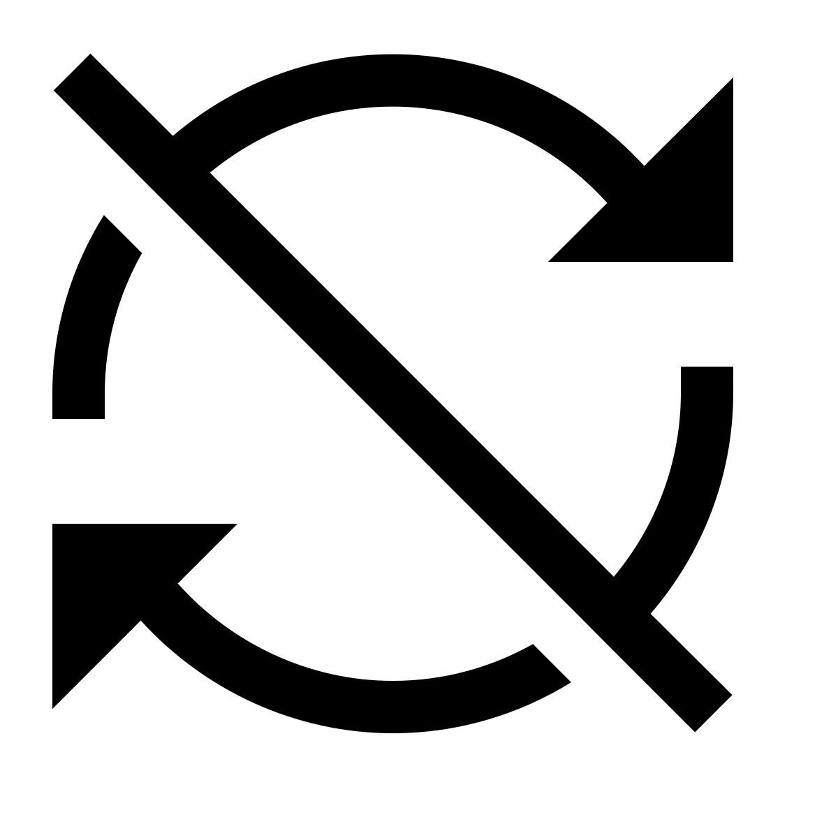 simple small style 어떤 동기화 없음 icon