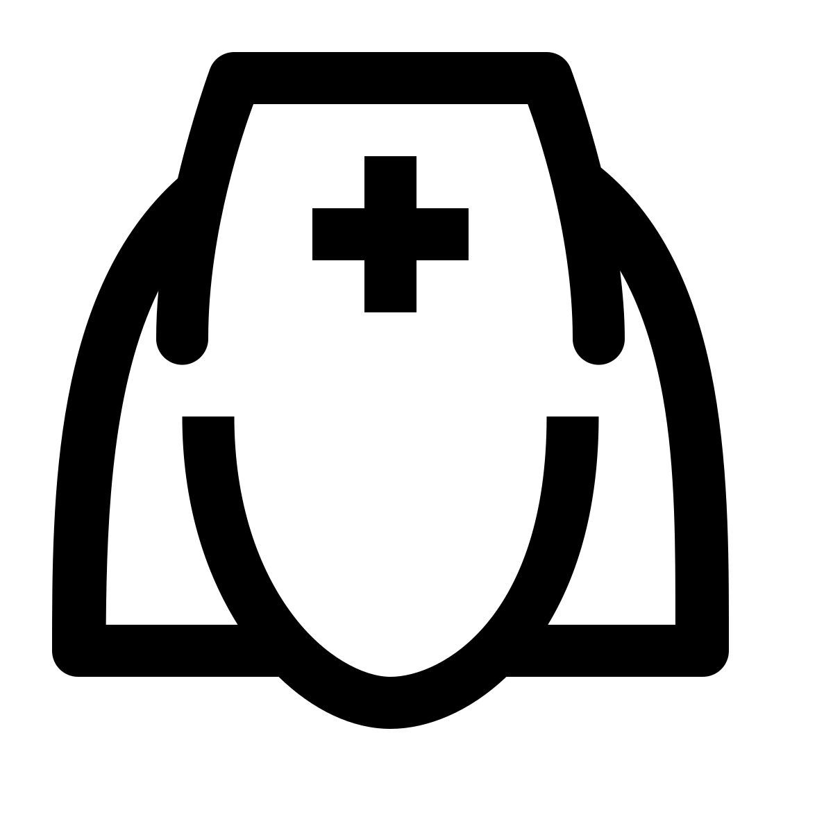 simple small style 간호사 여성 icon