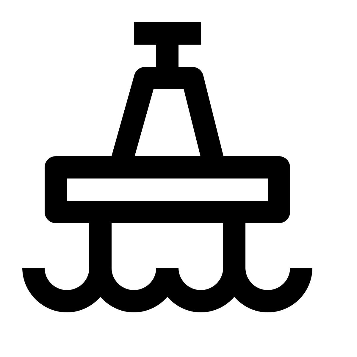 simple small style 石油海上钻井平台 icon