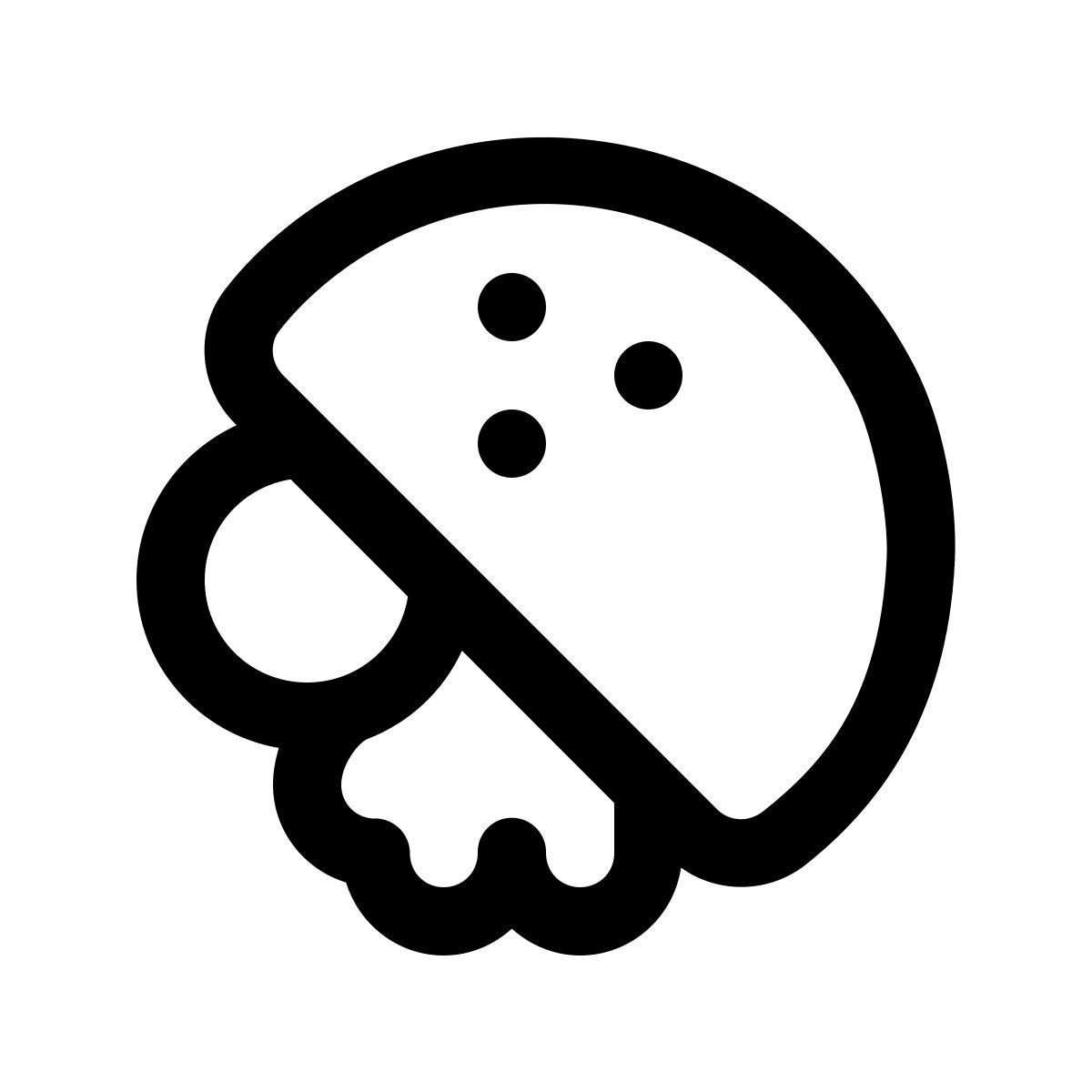simple small style 煎蛋卷 icon