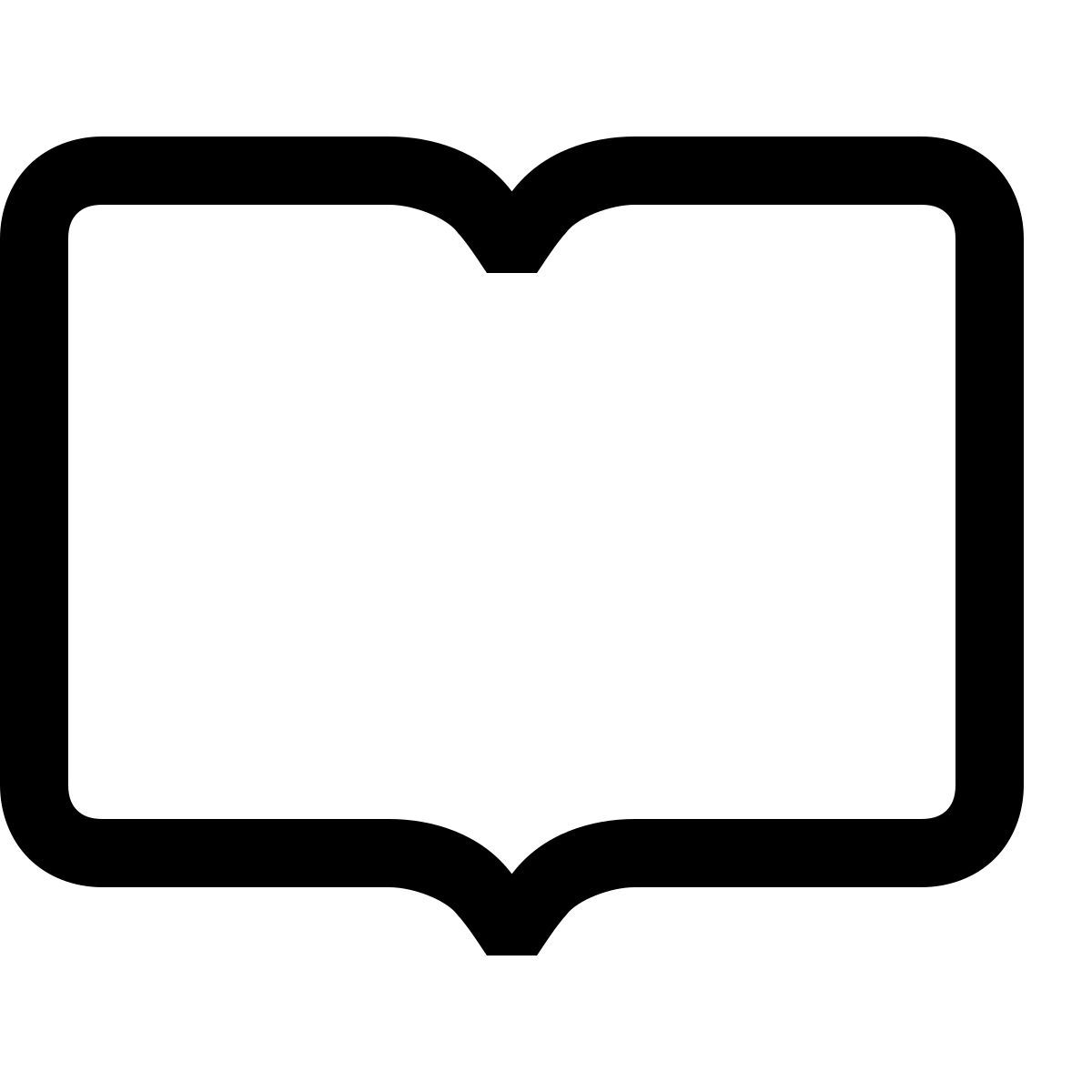 simple small style open book icon