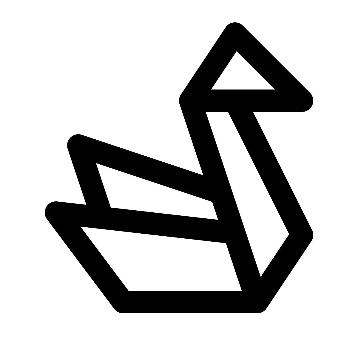 simple small style origami icon