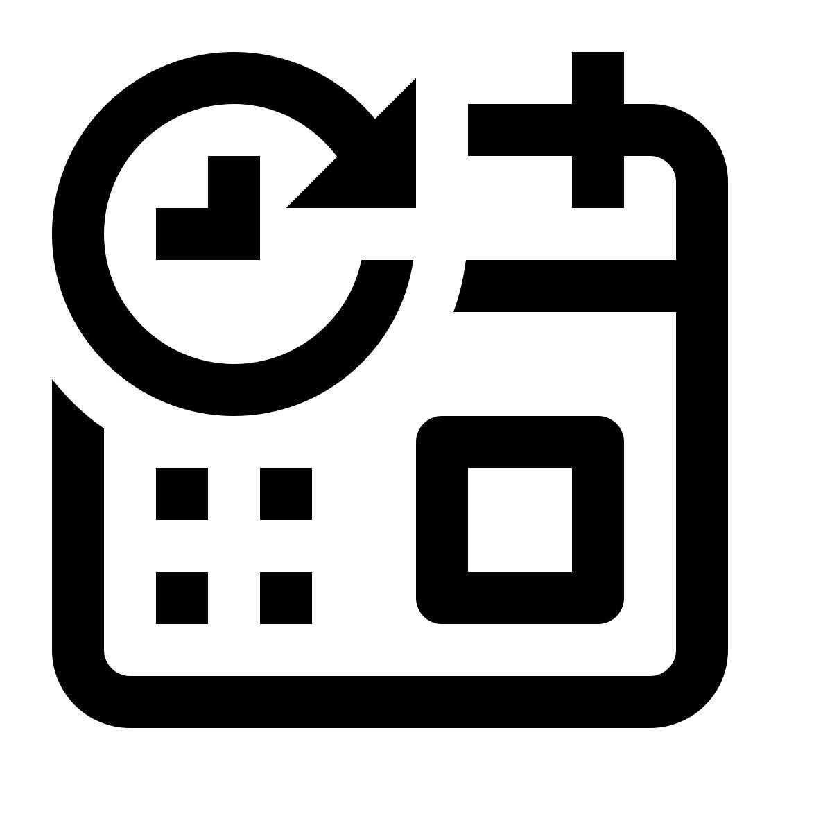 simple small style schedule icon