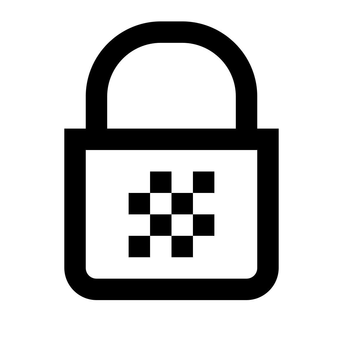 simple small style pot de peinture avec qr code icon