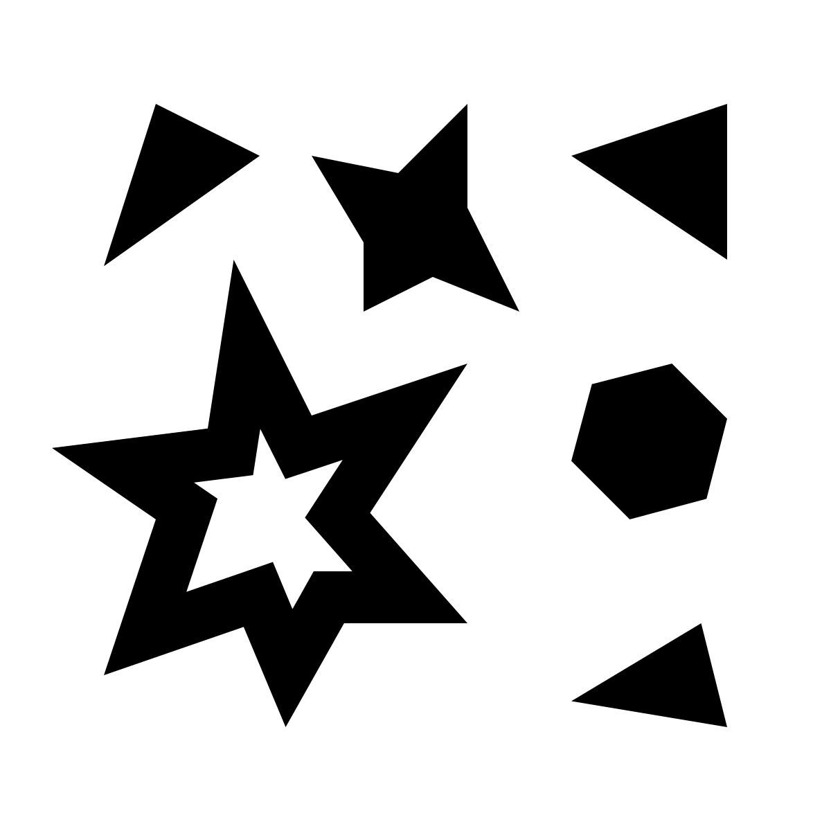 simple small style particules icon