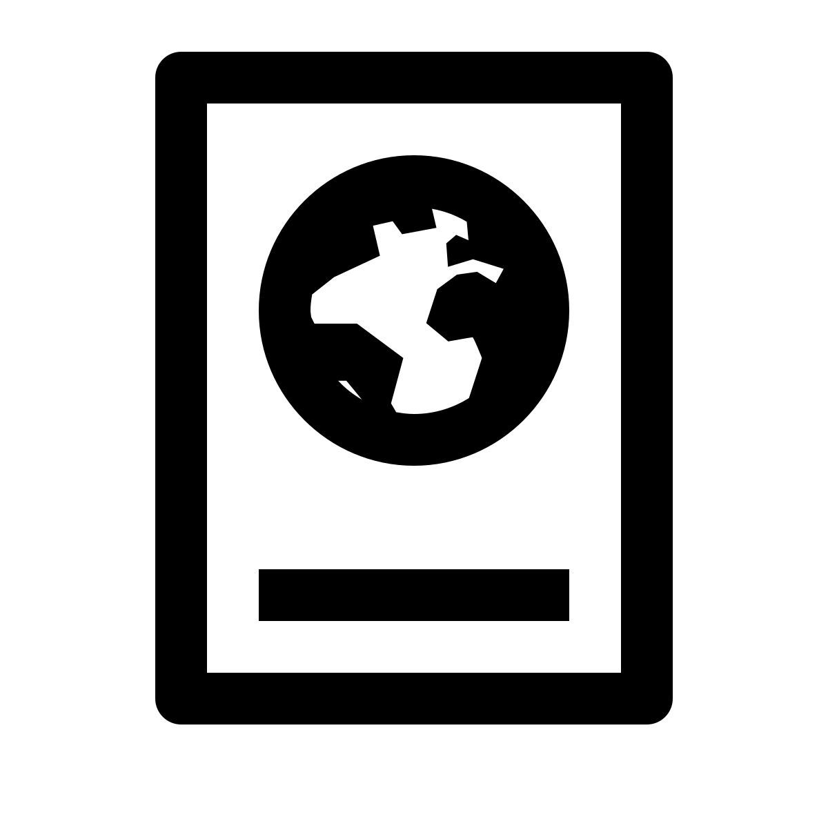 simple small style pasaporte icon