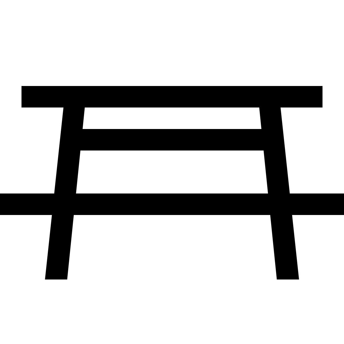 simple small style mesa de picnic icon