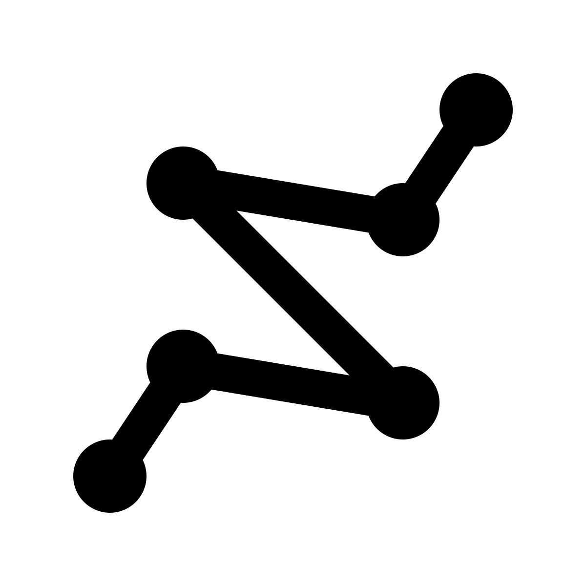 simple small style 折线 icon