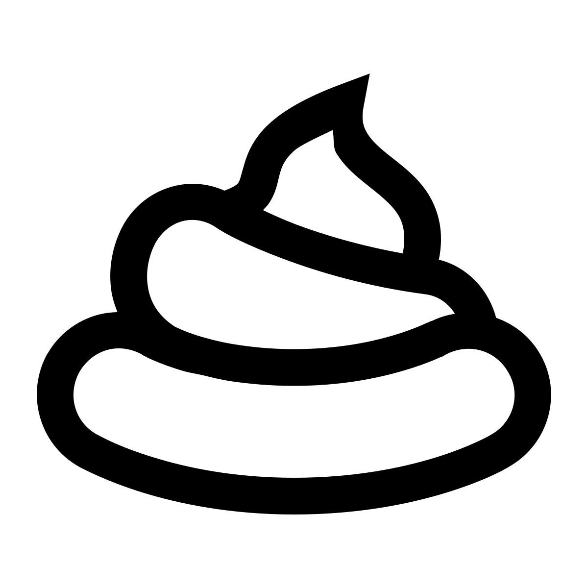 simple small style 便便 icon