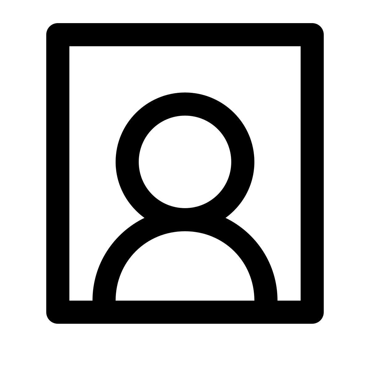 simple small style retrato icon